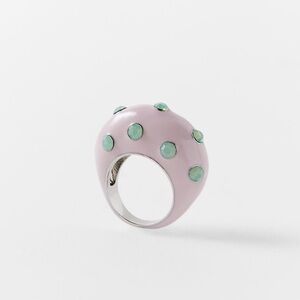 NWT. Zara Ring Purple Magazine. Size S(12).